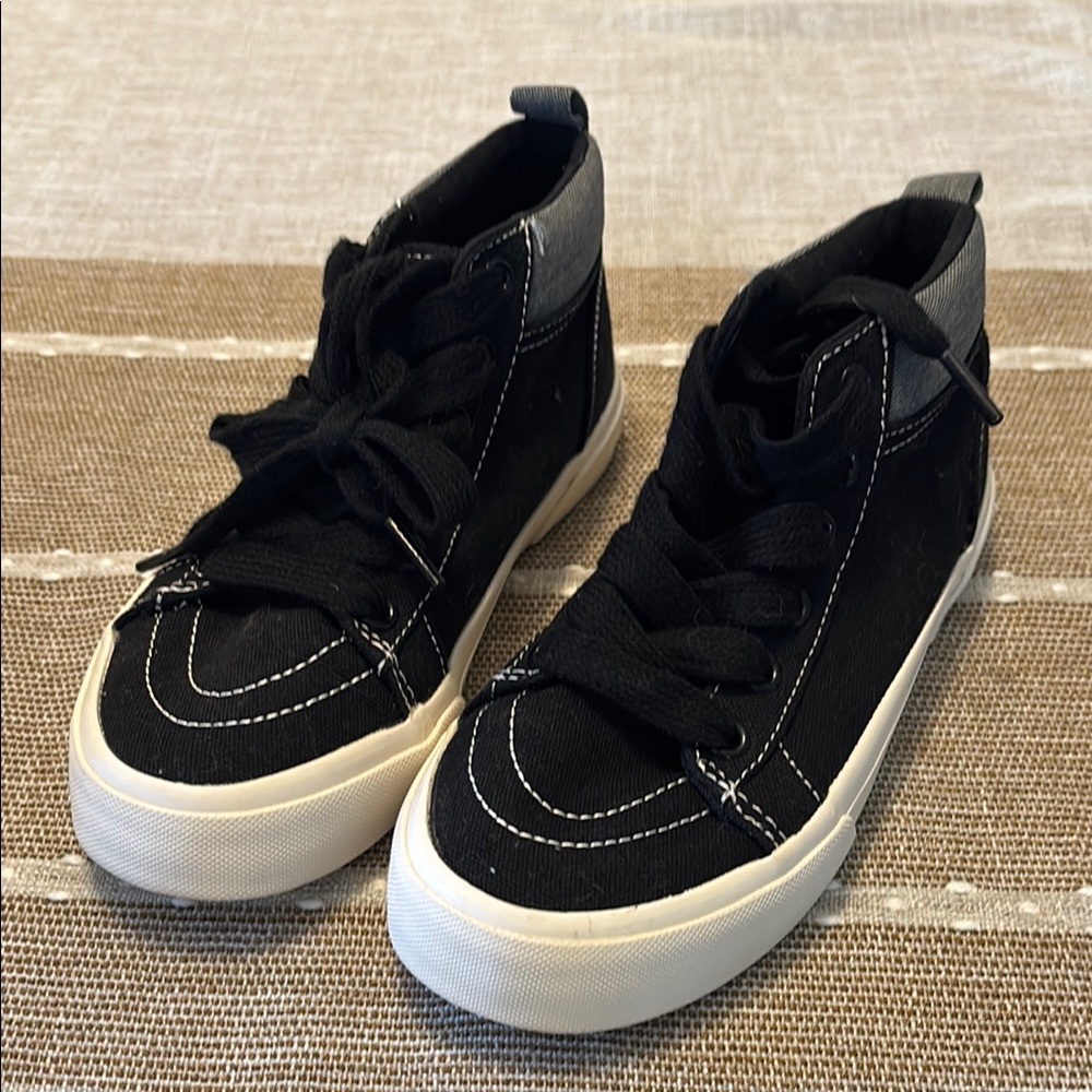 Kids Black High-Top Sneakers